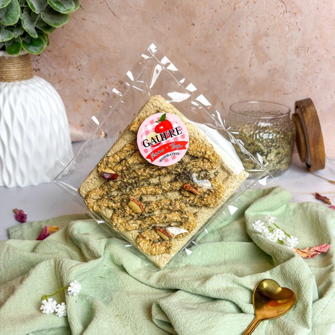 Sachet thermoscellé GAUFREBIO Respiration pomme thym bio