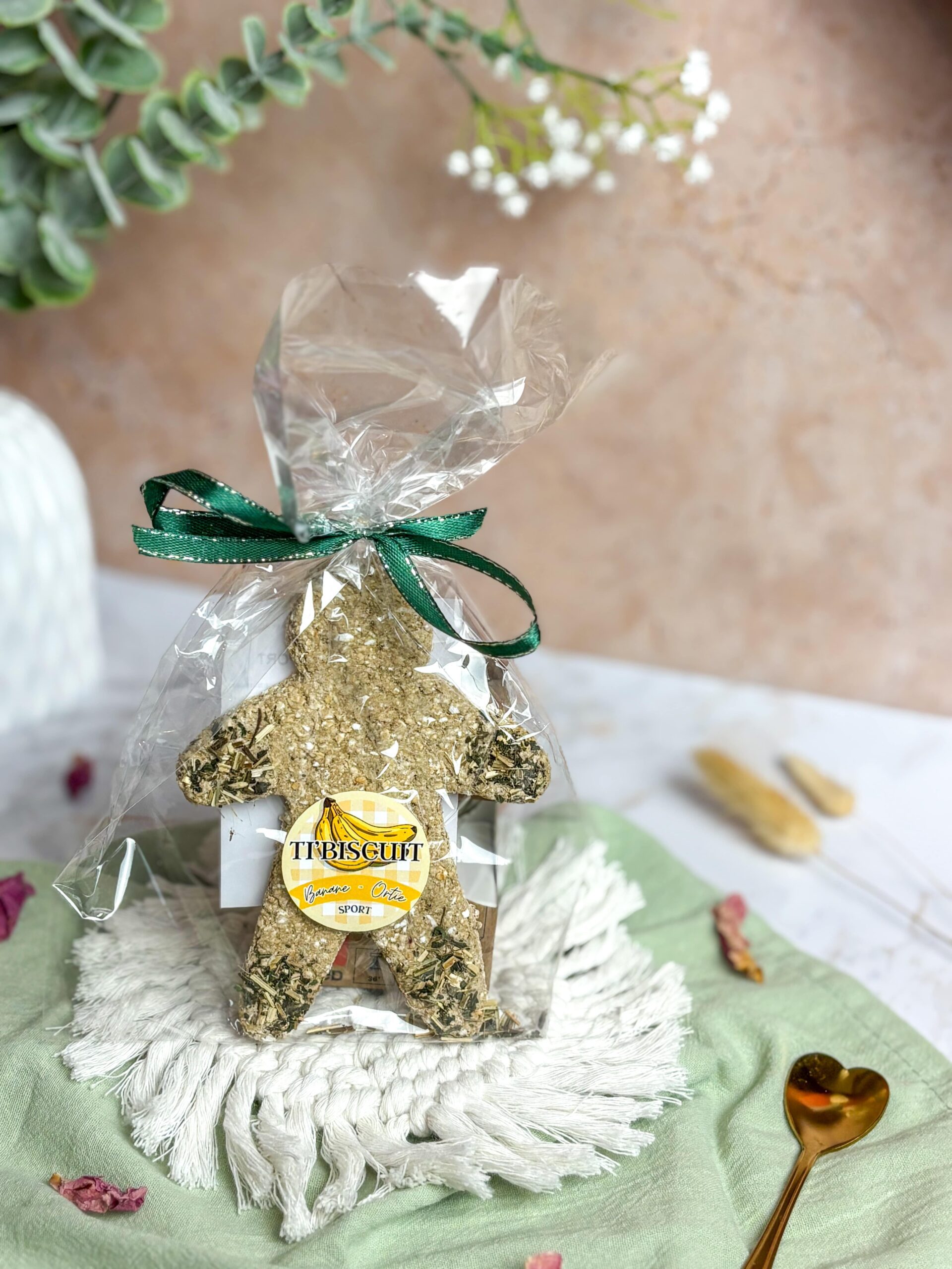 Friandise TI’BISCUIT-SPORT emballée pour chevaux – à la banane et ortie bio